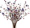 3 Pcs Patriotic Artificial Berry Stem Picks – Red, White & Blue Stars, 4th of July Independence Day Décor for Home, Office, Vase Arrangement (Blue)